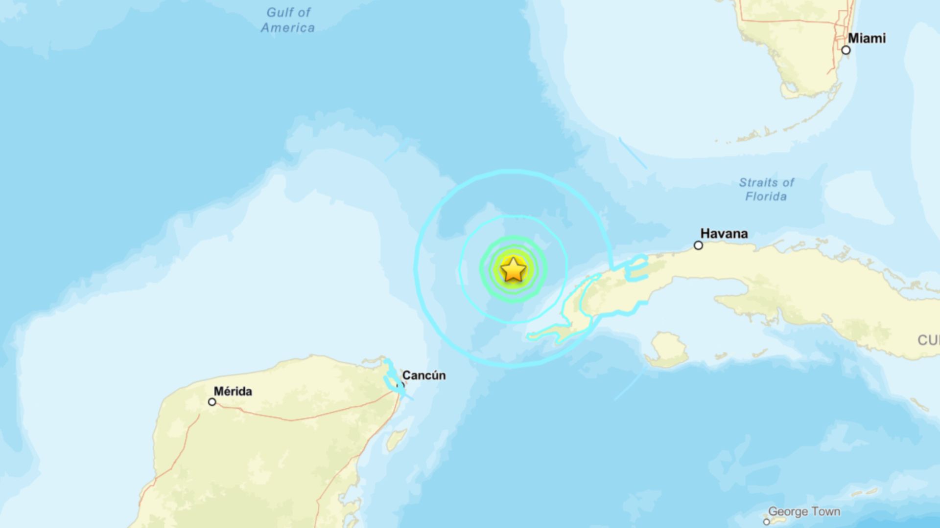 Terremoto de Magnitud 6.1 se Registra Cerca de Mantua, Cuba